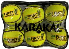 Karakal First Touch Sliotars 6 Pack Yellow